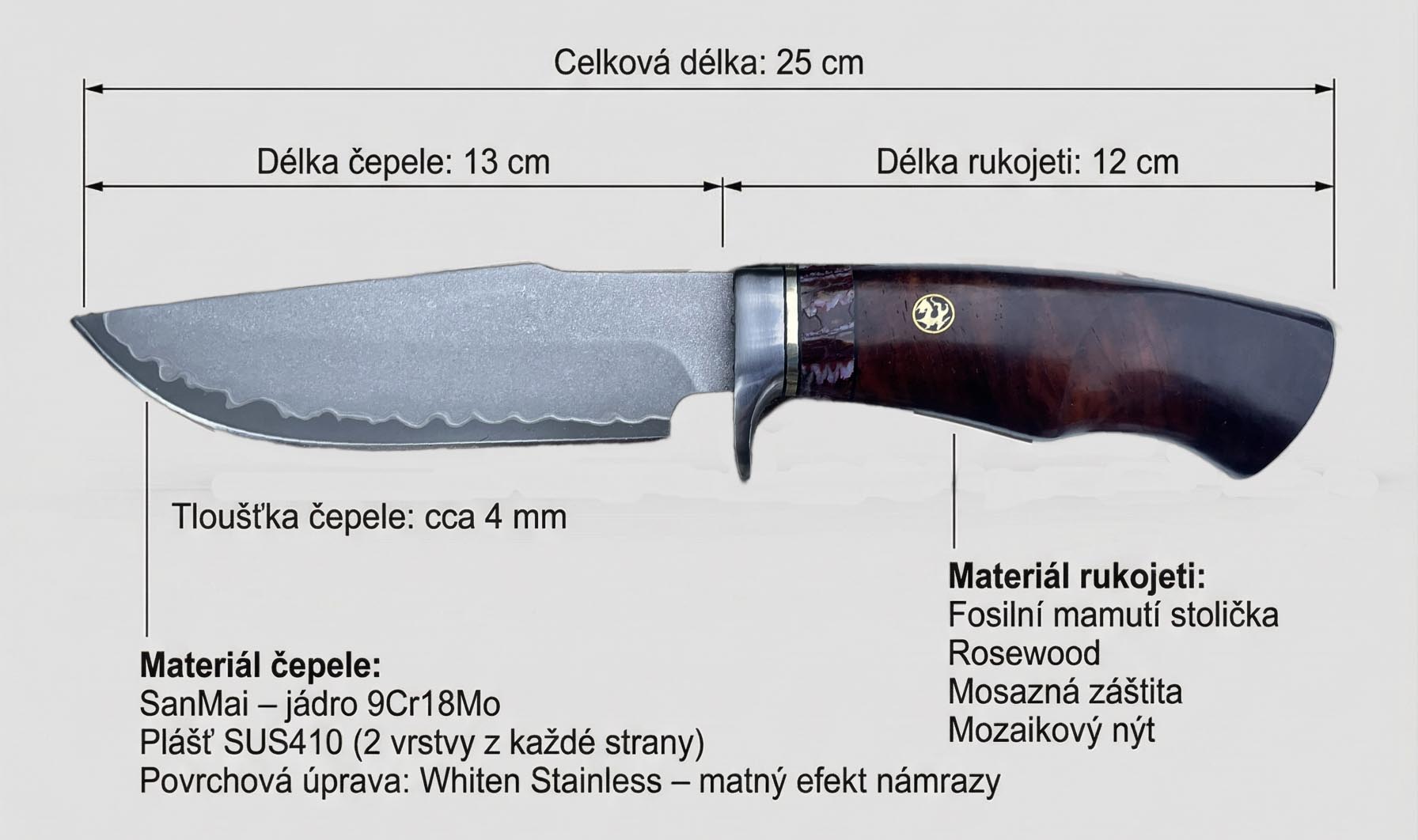 Lovecký Nůž ARCTIC MAMMOTH 14